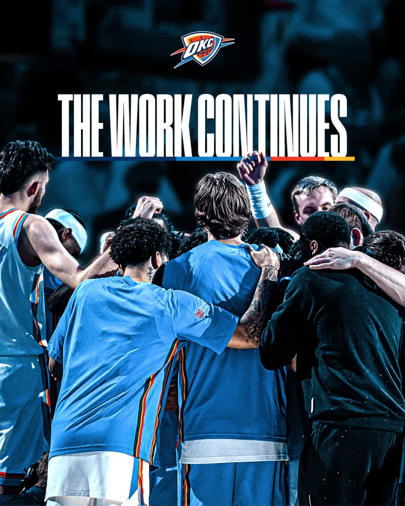 开云中国网站-冲击卫冕!雷霆官方晒海报:我们连续三年斩获西部头号种子